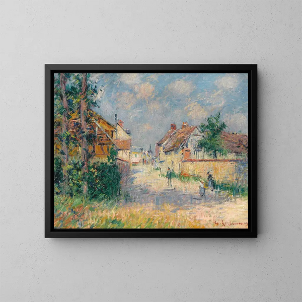 Rue Saint-Cyr-du-Vaudreuil - Gustave Loiseau — ingelijst kunstwerk aan de muur
