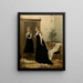 voor de spiegel - Gustave Léonard de Jonghe — ingelijst kunstwerk aan de muur