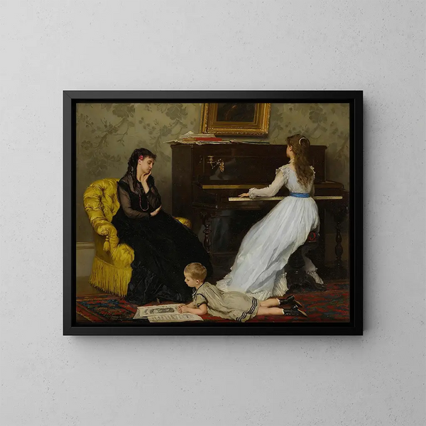 Practical Painting - Gustave Léonard de Jonghe — framed artwork on a wall