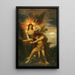 Jacob en de engel - Gustave Moreau — ingelijst kunstwerk aan de muur