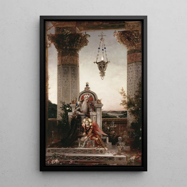 The King David - Gustave Moreau — framed artwork on a wall