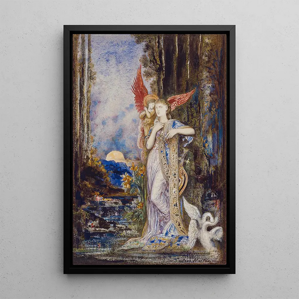 L'Inspiration - Gustave Moreau — ingelijst kunstwerk aan de muur