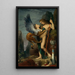 Oedipus and the Sphinx - Gustave Moreau — framed artwork on a wall