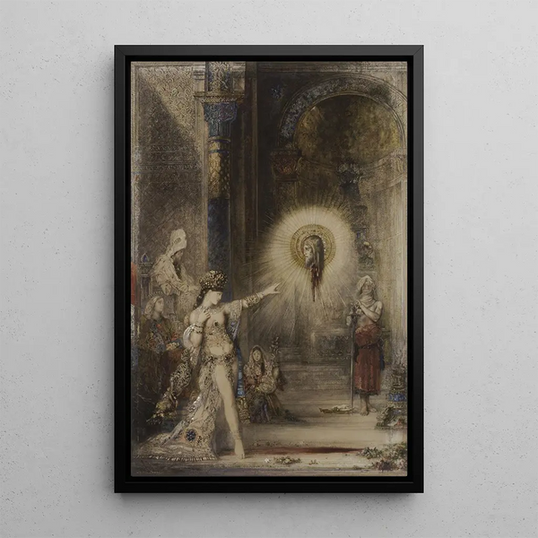 L'Apparition - Gustave Moreau — ingelijst kunstwerk aan de muur
