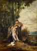De martelaar Sint Sebastiaan - Gustave Moreau — weergave van het kunstwerk