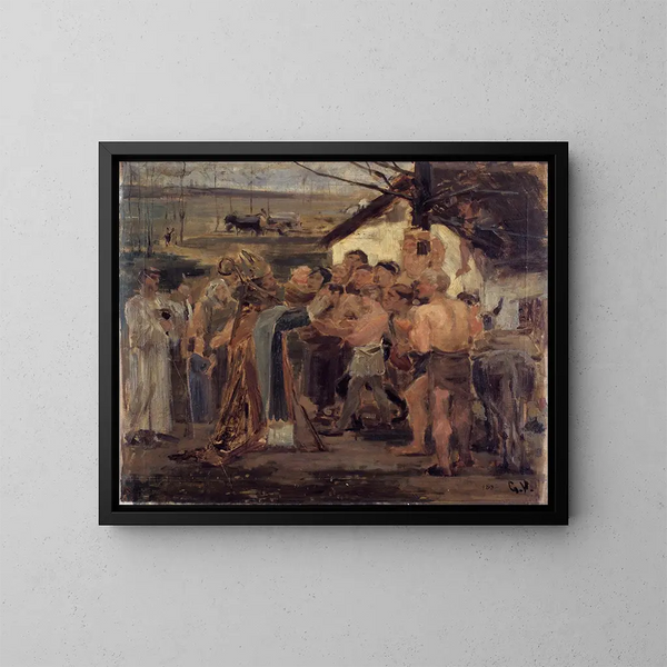 Saint Livin en Flandre - Gustave Vanaise — framed artwork on a wall