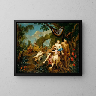 Bacchus en Ariane - Gustavus Hesselius — ingelijst kunstwerk aan de muur