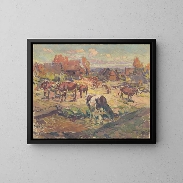 the meadow - Gustav Mahler — framed artwork on a wall