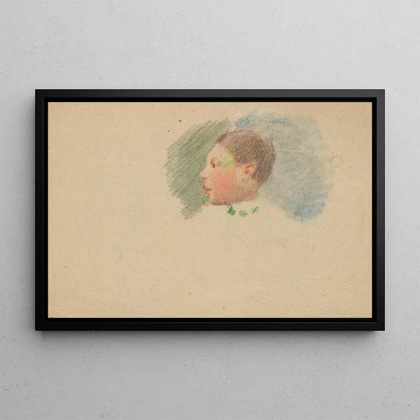 Hoofd van een jongen - Gustav Mahler — ingelijst kunstwerk aan de muur