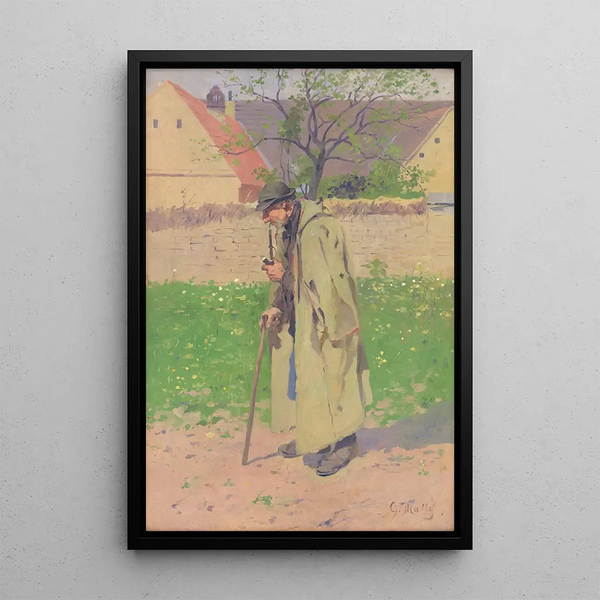 Autumnal Indian Summer Painting - Gustav Mahler — framed artwork on a wall