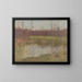 Landschap met een vijver met vissen - Gustav Mahler — ingelijst kunstwerk aan de muur