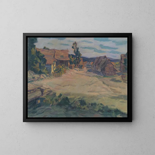 Landscape of Menguovce - Gustav Mahler — framed artwork on a wall