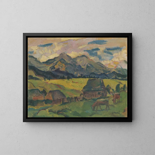 Motief van diar - Gustav Mahler — ingelijst kunstwerk aan de muur