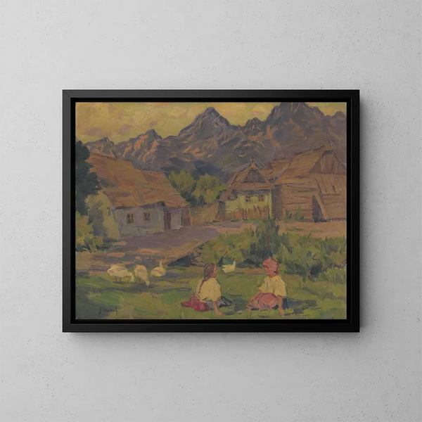 On the beach - Gustav Mahler — framed artwork on a wall