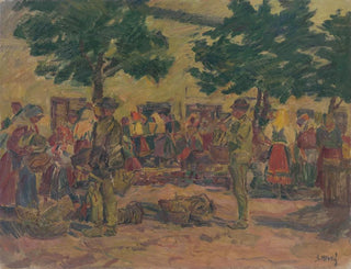 Markt van Pezinok - Gustav Mahler — weergave van het kunstwerk