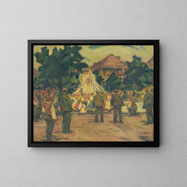Bijeenkomst van gebed bij Pezinok - Gustav Mahler — ingelijst kunstwerk aan de muur