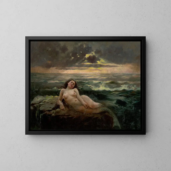 Golven van de zee - Gustav Mahler — ingelijst kunstwerk aan de muur