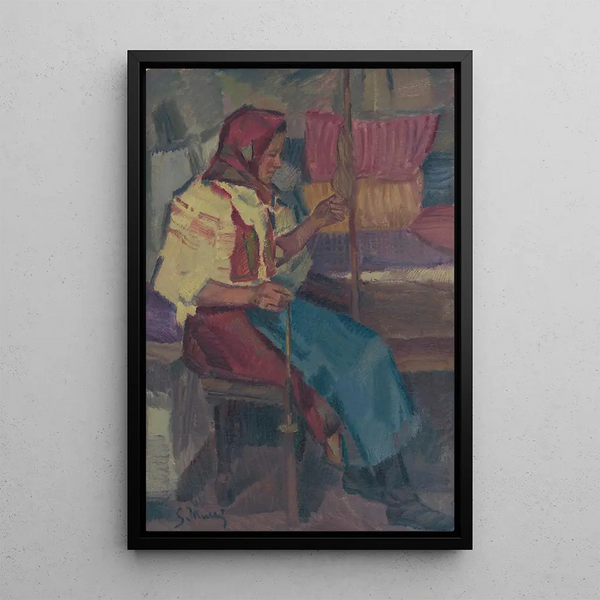 Fileuse de Mork Hj - Gustav Mahler — framed artwork on a wall