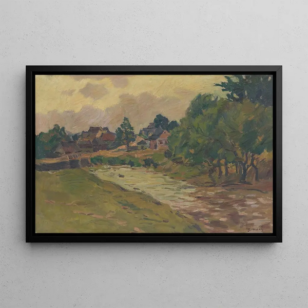 Vue de Vaec depuis le ruisseau de Vaec - Gustav Mahler — ingelijst kunstwerk aan de muur