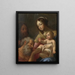 De Heilige Familie met Sint-Jerome - Guy François — ingelijst kunstwerk aan de muur