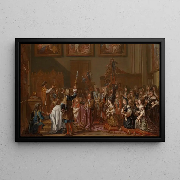 Guy Louis Vernansal the Elder - Louis XIV in NotreDame de Paris on January 30 1687 at a Thanksgiving Service after his Recovery from a Grave Illness.webp