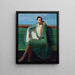 Dame au manteau Mme Charles E. Fern Bedaux - Guy Pène du Bois — ingelijst kunstwerk aan de muur