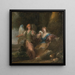 HAGAR ET L'ANGE DANS UNE CAVE - Italiaanse school — ingelijst kunstwerk aan de muur