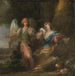 HAGAR ET L'ANGE DANS UNE CAVE - Italiaanse school — weergave van het kunstwerk