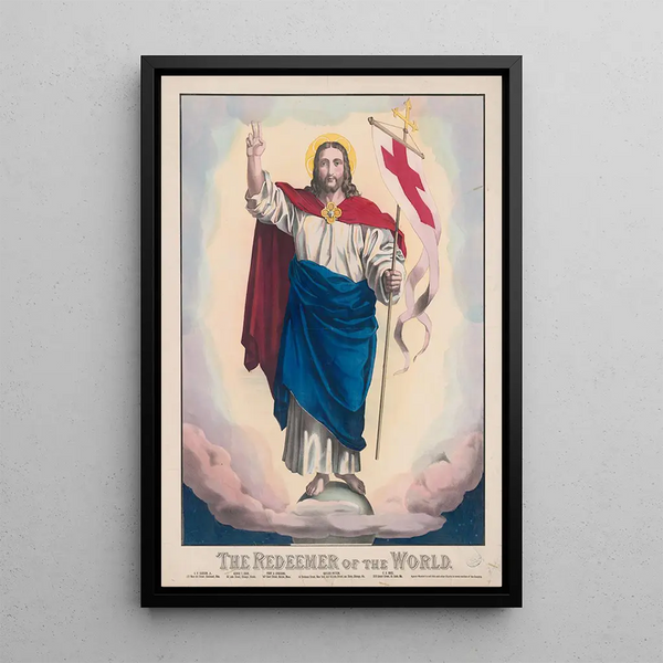 Le Rédempteur du monde - HH Lloyd Co — ingelijst kunstwerk aan de muur