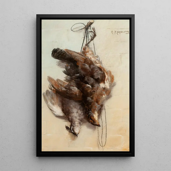 Veehouderij hangend - H Raymond — ingelijst kunstwerk aan de muur