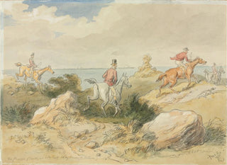 De jachtplezieren - Hablot Knight Browne — weergave van het kunstwerk