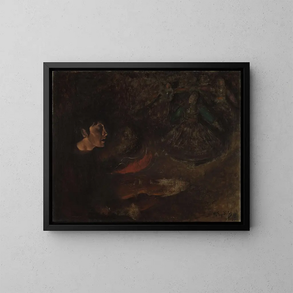 Playing and Dancing - Halfdan Egedius — framed artwork on a wall