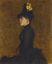 Dame in handschoenen - Halil Pasha — weergave van het kunstwerk