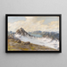Uitzicht op de gletsjer - Halvor Halvorsen — ingelijst kunstwerk aan de muur