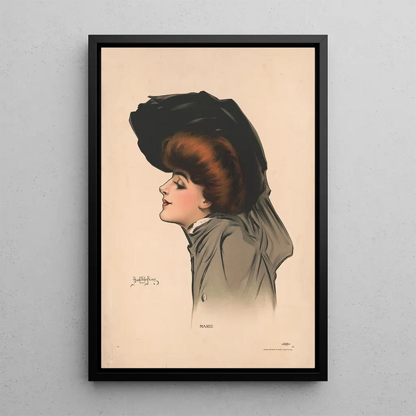 Marie - Hamilton King — ingelijst kunstwerk aan de muur