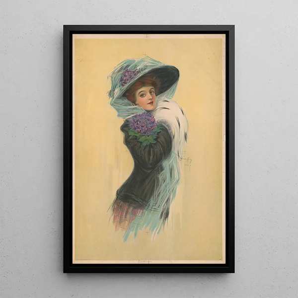 Violet - Hamilton King — ingelijst kunstwerk aan de muur