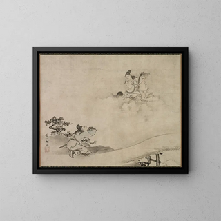 Immortel taoïste - Hanabusa Itchō — ingelijst kunstwerk aan de muur