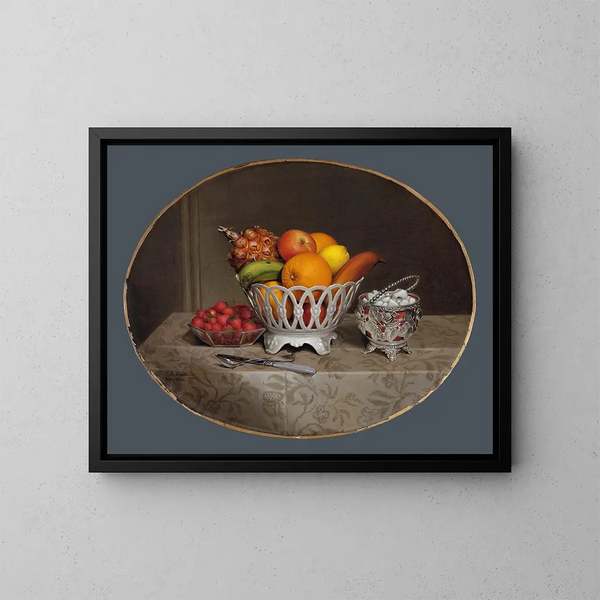 Fruit Still Life Painting - Hannah Brown Skeele — framed artwork on a wall