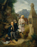 De blinde violist - Hanns Gasser — weergave van het kunstwerk