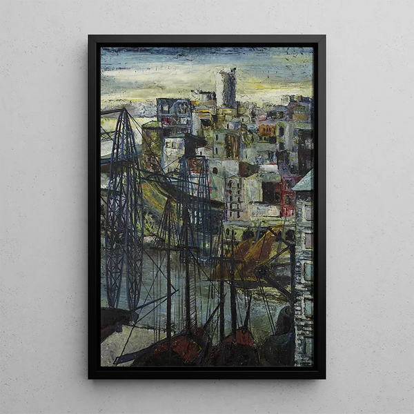 Port de Marseille - Hanns Ludwig Katz — ingelijst kunstwerk aan de muur