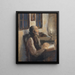 De oude man bij de melaatse - Hans Andersen Brendekilde — ingelijst kunstwerk aan de muur