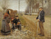 Mensen aan de rand van de weg - Hans Andersen Brendekilde — weergave van het kunstwerk