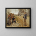 Mensen aan de rand van de weg - Hans Andersen Brendekilde — ingelijst kunstwerk aan de muur