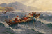 Stormachtige overtocht in de fjord - Hans Andreas Dahl — weergave van het kunstwerk