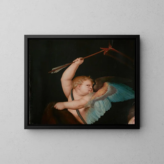 Cupido met brandende pijlen - Hans Baldung — ingelijst kunstwerk aan de muur