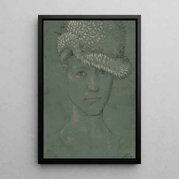 Zelfportret van jeugd - Hans Baldung — ingelijst kunstwerk aan de muur