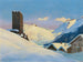 Landschap in de winter bij Hospental - Hans Beat Wieland — weergave van het kunstwerk