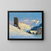 Landschap in de winter bij Hospental - Hans Beat Wieland — ingelijst kunstwerk aan de muur