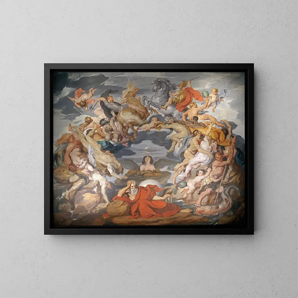 Cirkel van het leven - Hans Canon — ingelijst kunstwerk aan de muur
