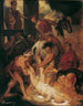 De marteldood van Sint Hippolytus - Hans Canon — weergave van het kunstwerk